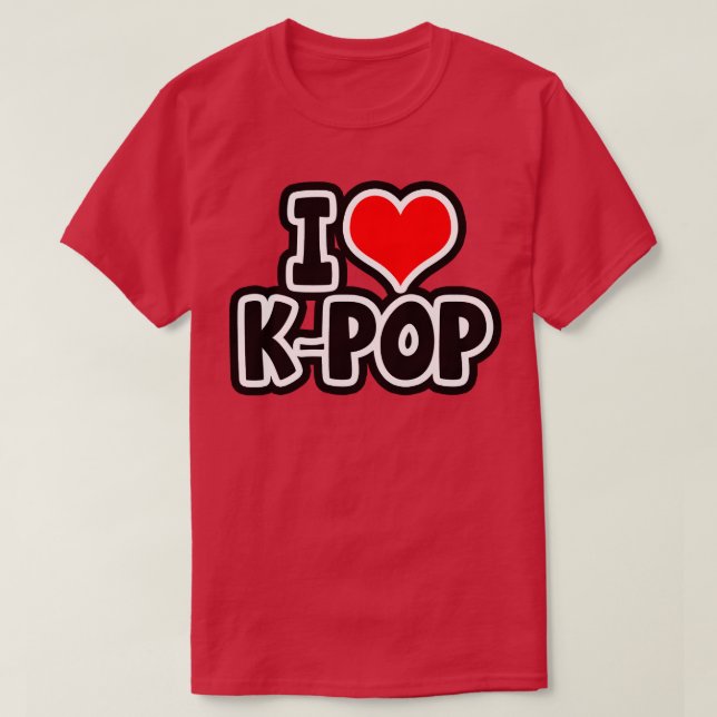 T-shirt J'aime KPop (Design devant)