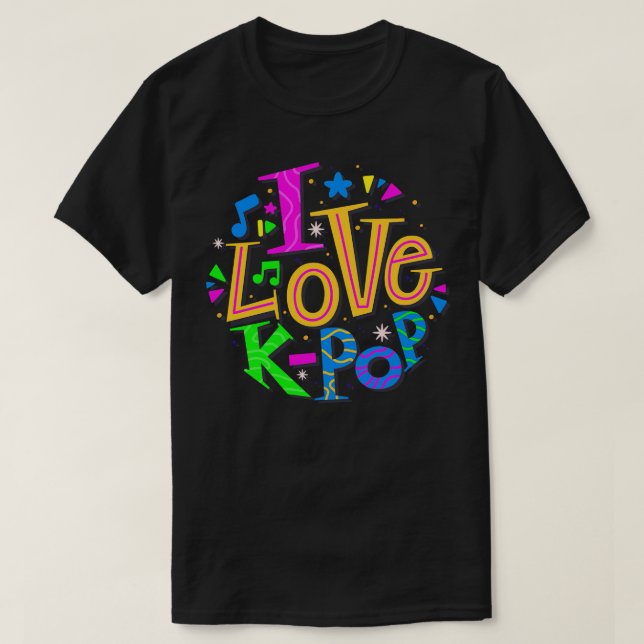 T-shirt J'aime KPop (Design devant)