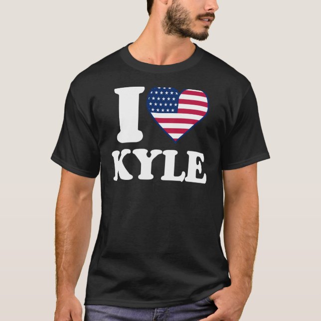 T-shirt J'aime Kyle I heart Kyle (Devant)
