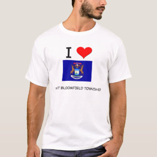 T-shirt J'aime la banlieue noire occidentale Michigan de