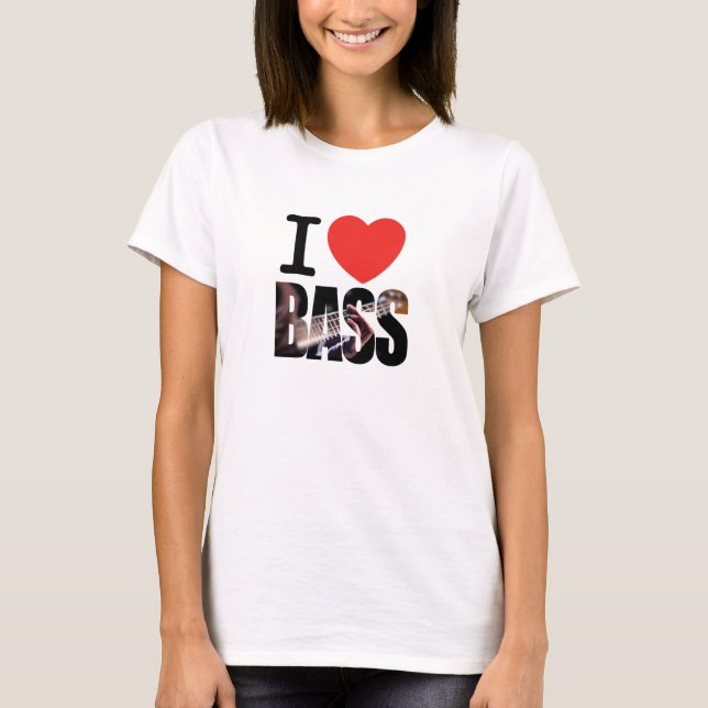 T-shirt J'aime la basse (Devant)