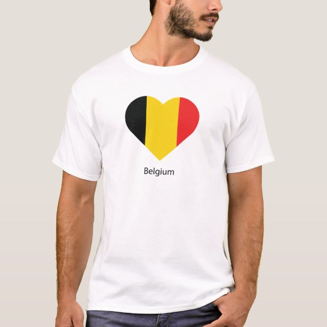 T-shirt J'aime la Belgique (Devant)