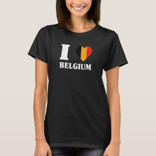 T-shirt J'aime la Belgique pour fan de Belgique J'aime la
