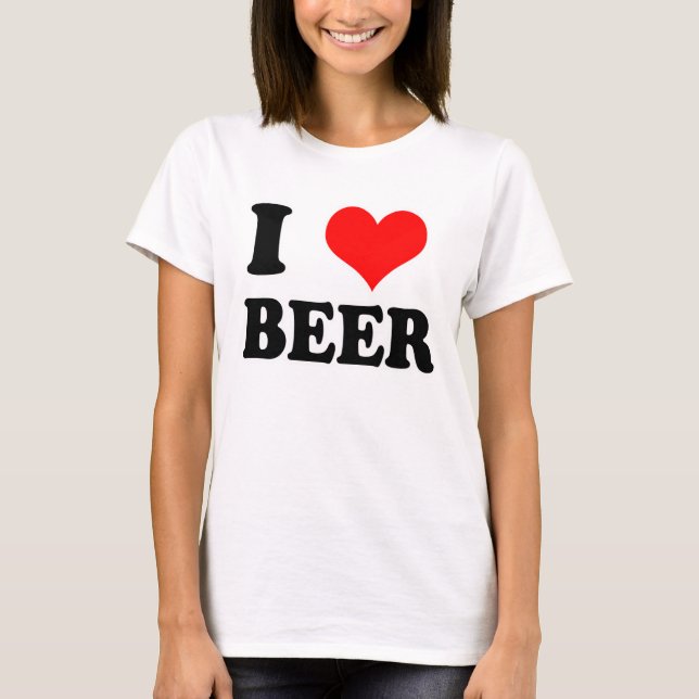 T-shirt j'aime la bière (Devant)
