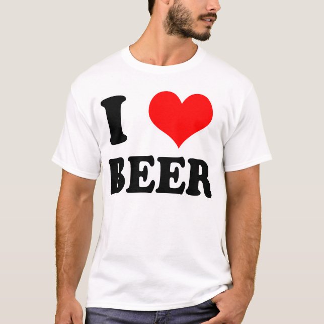 T-shirt j'aime la bière (Devant)