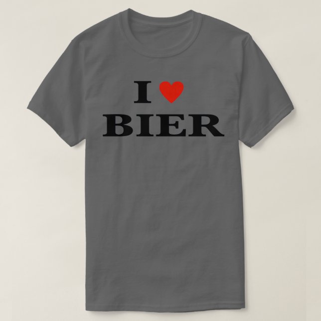 T-SHIRT J'AIME LA BIÈRE (Design devant)