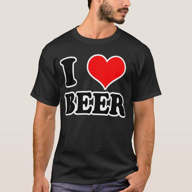 T-shirt j'aime la bière (Devant)