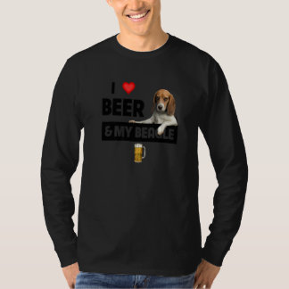 T-shirt J'Aime La Bière Et Mon Beagle Maman Papa Chasse Ch