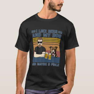 T-shirt J'Aime La Bière Et Mon Chien Et Peut-Être 3 Pers