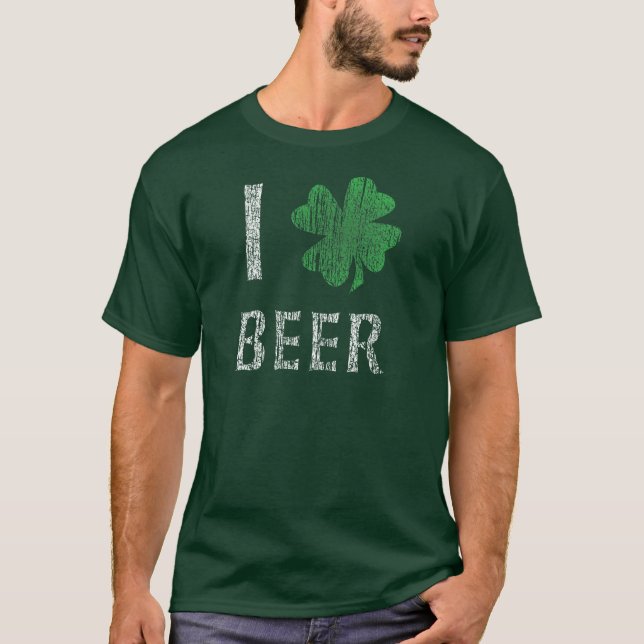 T-shirt J'aime la bière irlandaise (Devant)