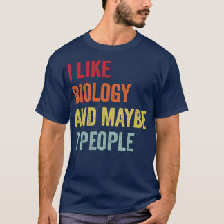 T-shirt J'Aime La Biologie Peut-Être 3 Personnes