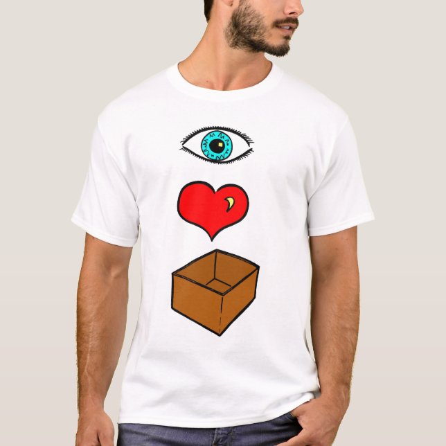T-shirt J'aime la boîte (Devant)