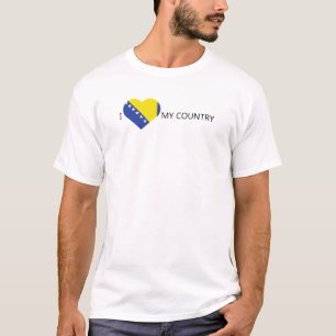 T-shirt J'aime la Bosnie-Herzégovine