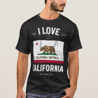 T-shirt J'aime la Californie ami