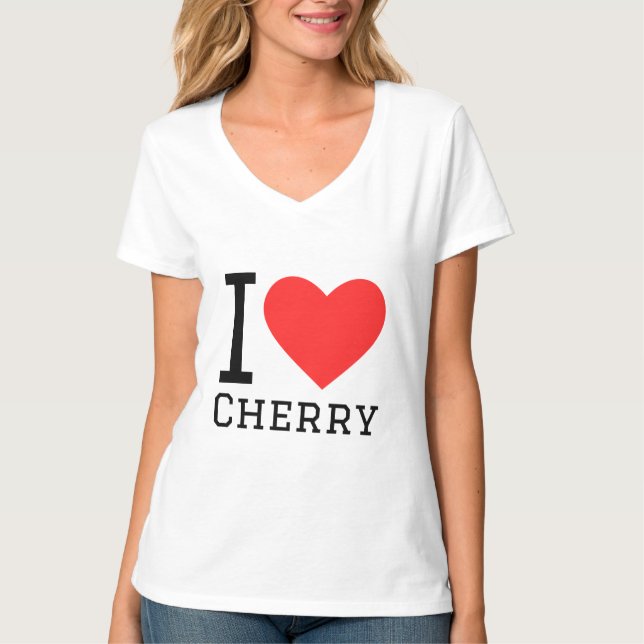 T-shirt J'aime la cerise (Devant)