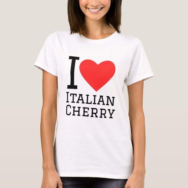 T-shirt J'aime la cerise italienne (Devant)