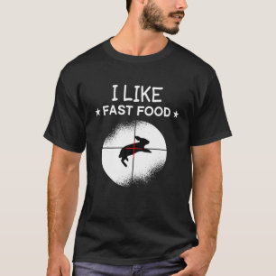T-shirt J'Aime La Chasse À La Chasse Au Lapin De La Resta
