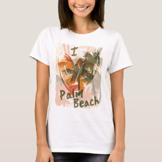 T-shirt J'aime la chemise d'amusement de Palm Beach