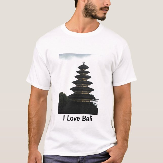 T-shirt J'aime la chemise de Bali (Devant)