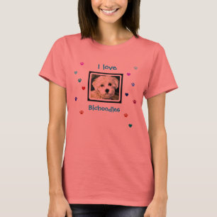 T-shirt J'aime la chemise de bichoodles