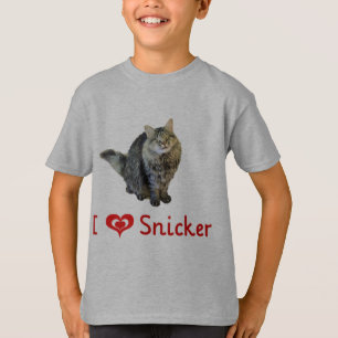 T-shirt J'aime la chemise de bonbon à ricanement