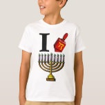 T-shirt J'aime la chemise de Chanukah<br><div class="desc">J'aime la chemise de Chanukah</div>