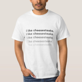 T-shirt J'aime la chemise de Cheesesteaks