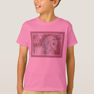 T-shirt J'aime la chemise de la fille de chevaux