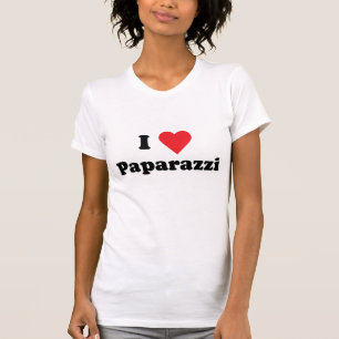 T-shirt J'aime la chemise de paparazzi