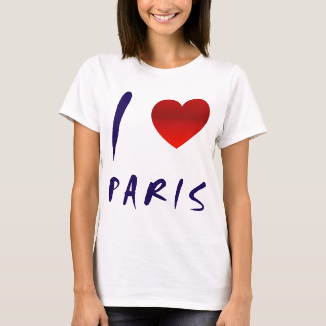 T-shirt J'aime la chemise de Paris (Devant)