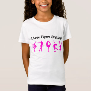 T-Shirt J'aime la chemise de patinage artistique -