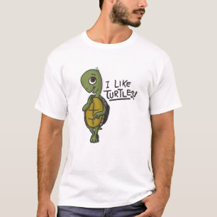 T-shirt J'aime la chemise de tortues