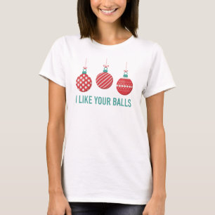 T-shirt J'aime la chemise de vos femmes de boules