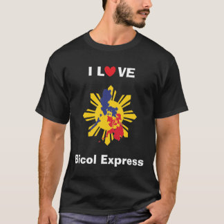 T-shirt J'aime la chemise foncée de base exprès de Bicol