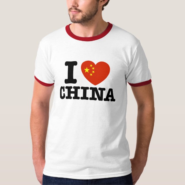 T-shirt J'aime la Chine (Devant)