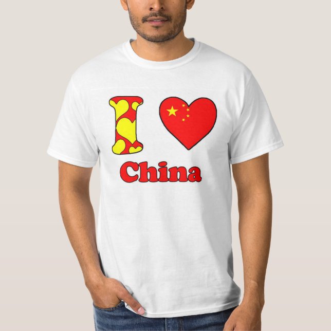 T-shirt J'aime la Chine (Devant)