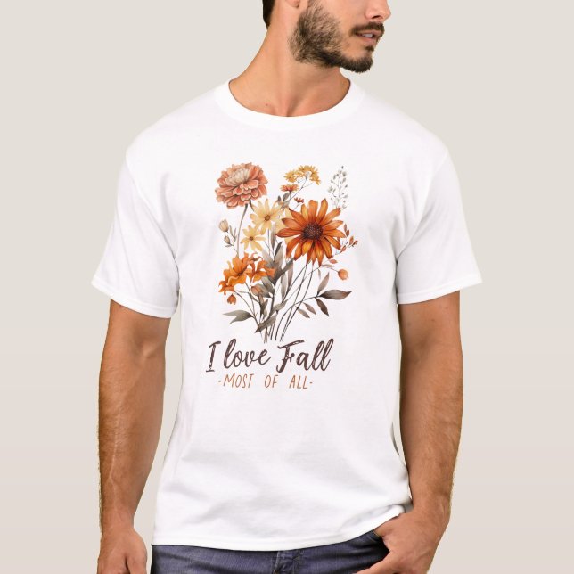 T-shirt J'Aime La Chute La Plupart De Tous (Devant)