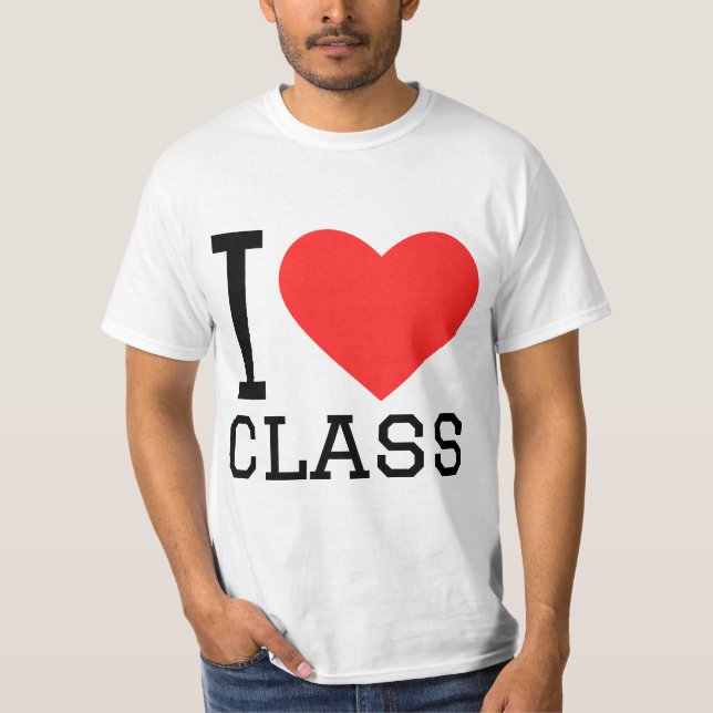 T-shirt J'aime la classe (Devant)