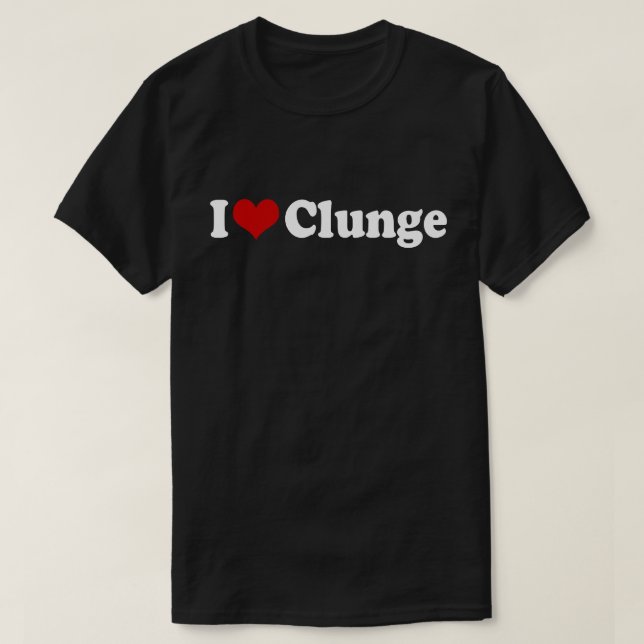 T-SHIRT J'AIME LA CLUNGE {HEART} (Design devant)