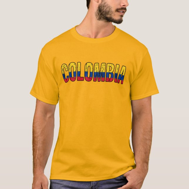 T-shirt J'aime la Colombie (Devant)