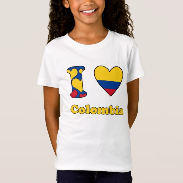 T-Shirt J'aime la Colombie (Devant)