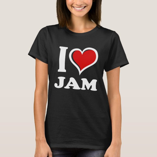 T-shirt J'aime la confiture je coeur (Devant)