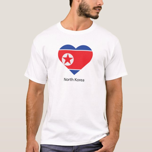 T-shirt J'aime la Corée du Nord (Devant)