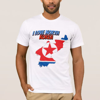 T-shirt J'aime la Corée du Nord