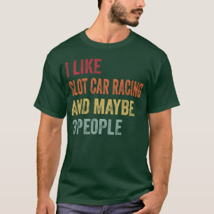 T-shirt J'aime la course de voitures à crémaillère et peut