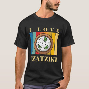 T-shirt j'aime la cuisine grecque tzatziki
