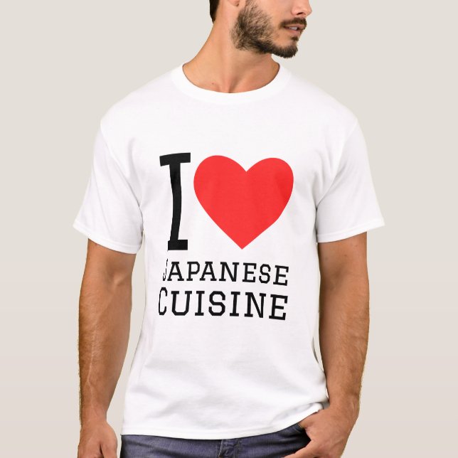 T-shirt J'aime la cuisine japonaise (Devant)