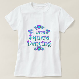 T-shirt J'aime la danse carrée