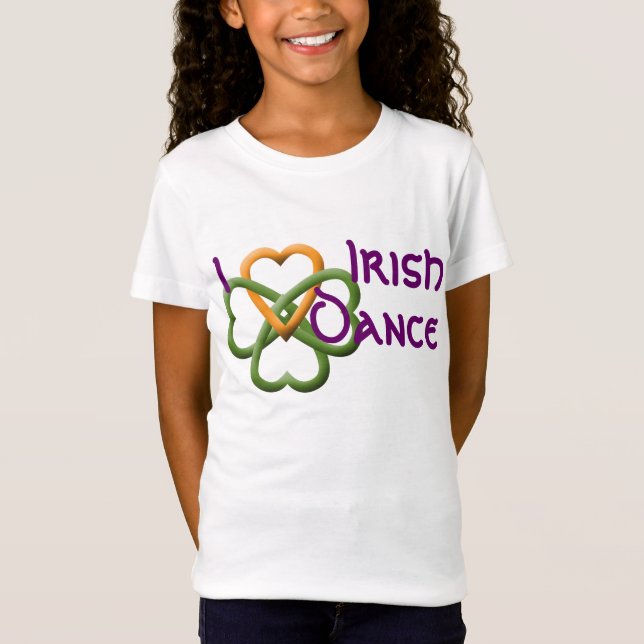 T-Shirt J'aime la danse d'Irlandais (Devant)
