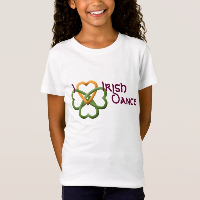 T-Shirt J'aime la danse d'Irlandais (Devant)